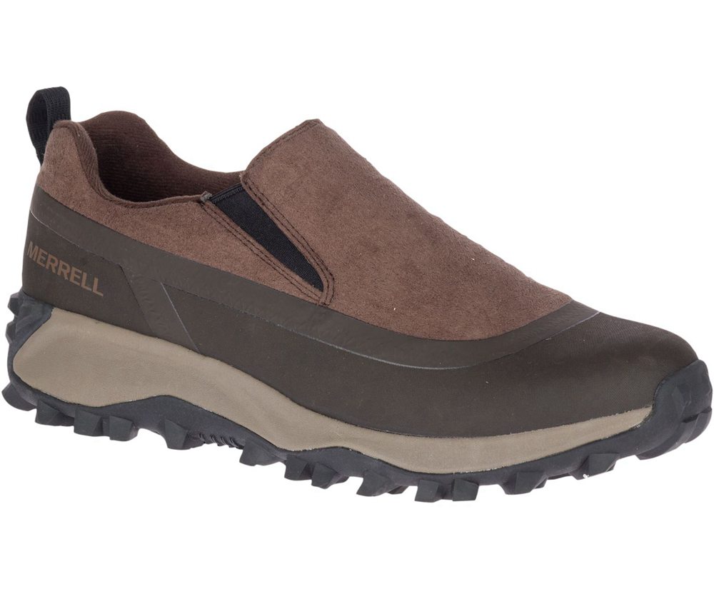 Merrell Boots Brown - Thermo Snowdrift Moc Shell Waterproof - Mens 64RHSZXVE